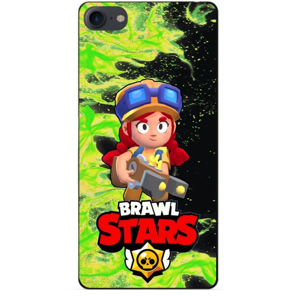 

Силиконовый бампер чехол Candy для Iphone 7 с Героем Brawl Stars Джесси