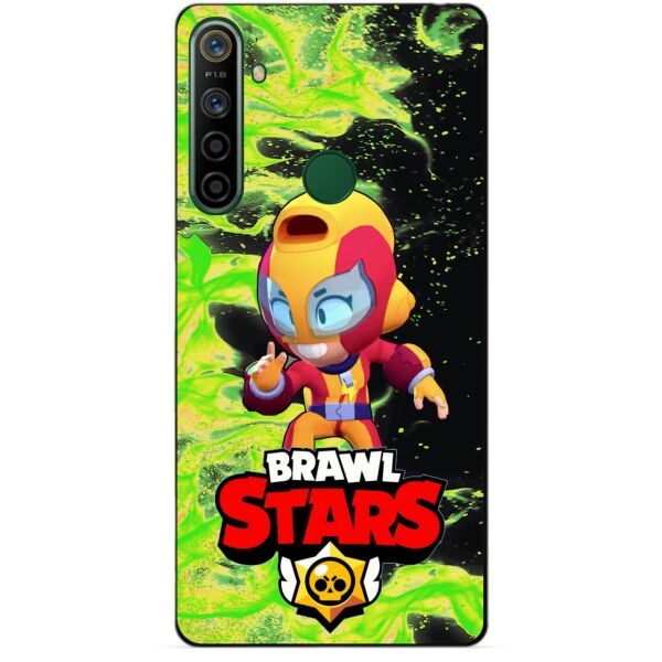 

Силиконовый чехол бампер Candy для Realme 5i с Героем Brawl Stars Макс