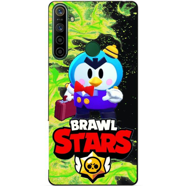 

Силиконовый чехол бампер Candy для Realme 5i с Героем Brawl Stars Мистер П.
