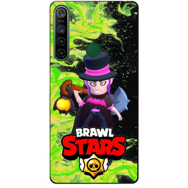 

Силиконовый чехол бампер Candy для Realme 5i с Героем Brawl Stars Мортис