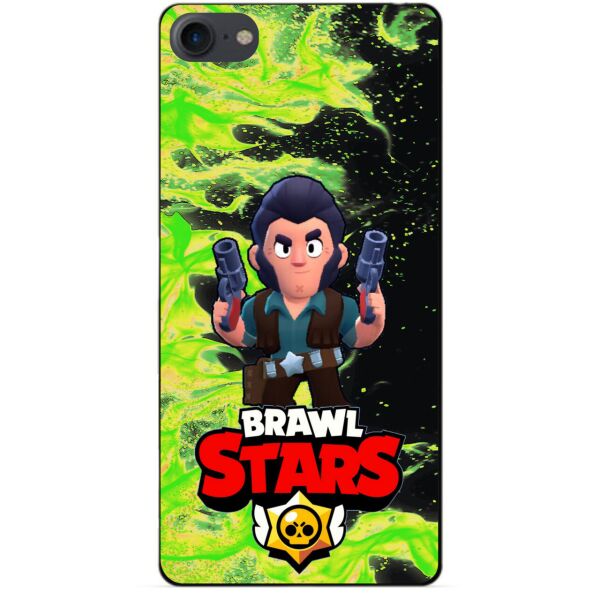 

Силиконовый бампер чехол Candy для Iphone 7 с Героем Brawl Stars Кольт