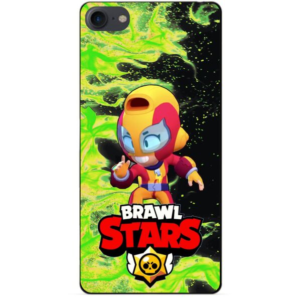 

Силиконовый бампер чехол Candy для Iphone 7 с Героем Brawl Stars Макс