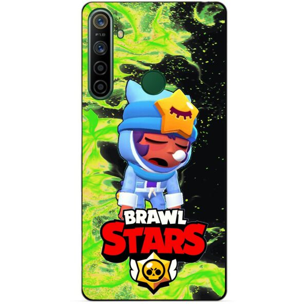 

Силиконовый чехол бампер Candy для Realme 5i с Героем Brawl Stars Сонный Сэнди