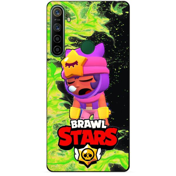 

Силиконовый чехол бампер Candy для Realme 5i с Героем Brawl Stars Сэнди