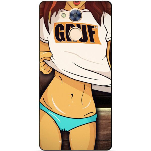 

Чехол силиконовый бампер Candy для Huawei Honor 6a с рисунком Девушка в майке