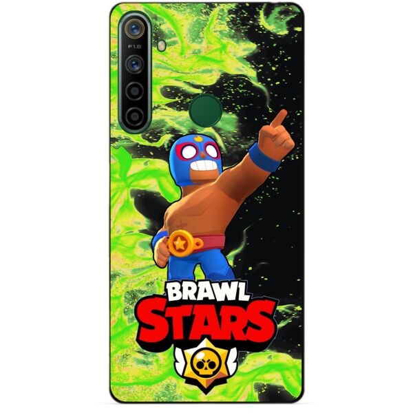 

Силиконовый чехол бампер Candy для Realme 5i с Героем Brawl Stars Эль Примо