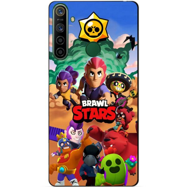 

Силиконовый чехол бампер Candy для Realme 5i с рисунком Brawl Stars