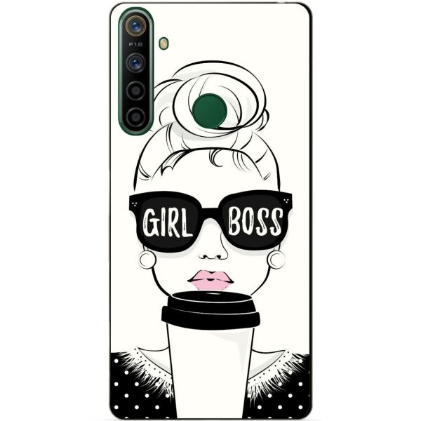

Силиконовый чехол бампер Candy для Realme 5i с рисунком Girl Boss