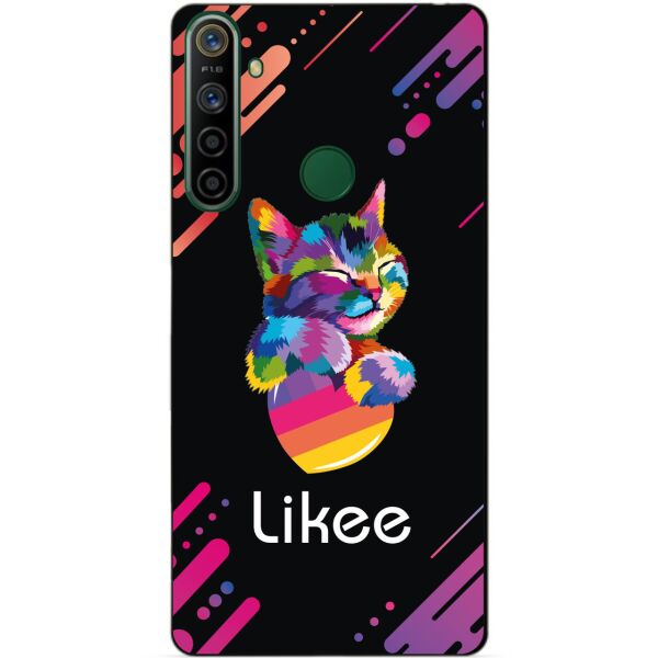 

Силиконовый чехол бампер Candy для Realme 5i с рисунком Likee