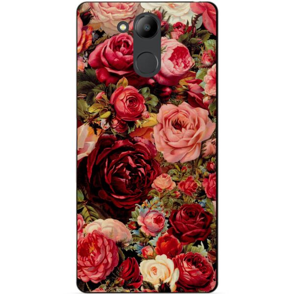 

Чехол силиконовый бампер Candy для Huawei Honor 6с Pro с рисунком Красные Розы