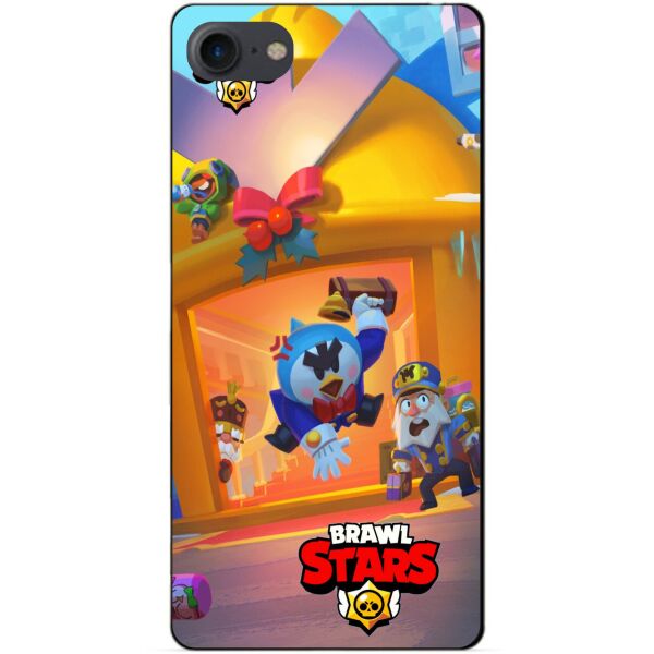 

Силиконовый бампер чехол Candy для Iphone 7 с рисунком Бравл Старс Веселые каникулы Мистер П.