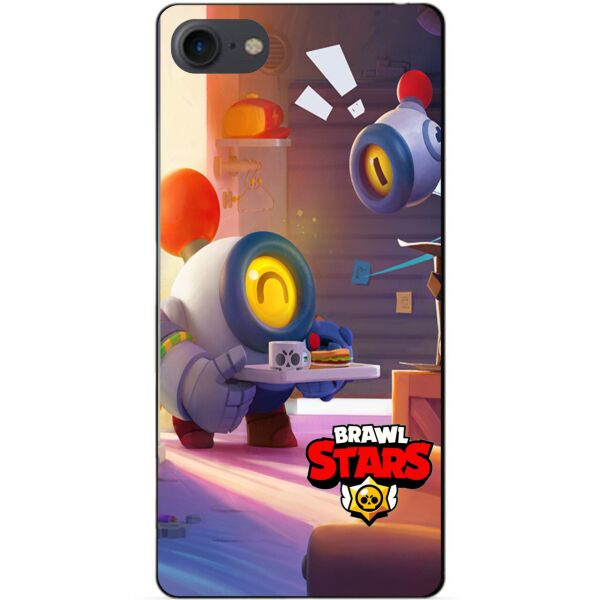 

Силиконовый бампер чехол Candy для Iphone 7 с рисунком Бравл Старс Столкновение Нани