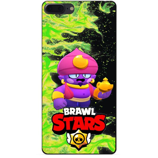 

Силиконовый бампер чехол Candy для Iphone 8 Plus с Героем Brawl Stars Джин