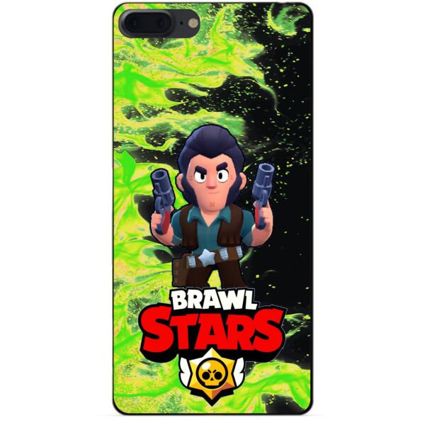 

Силиконовый бампер чехол Candy для Iphone 8 Plus с Героем Brawl Stars Кольт