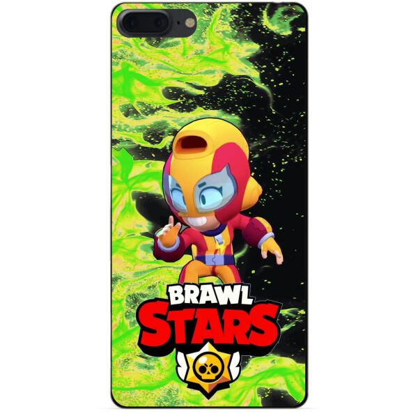 

Силиконовый бампер чехол Candy для Iphone 8 Plus с Героем Brawl Stars Макс