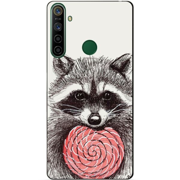 

Силиконовый чехол бампер Candy для Realme 5i с рисунком Енот