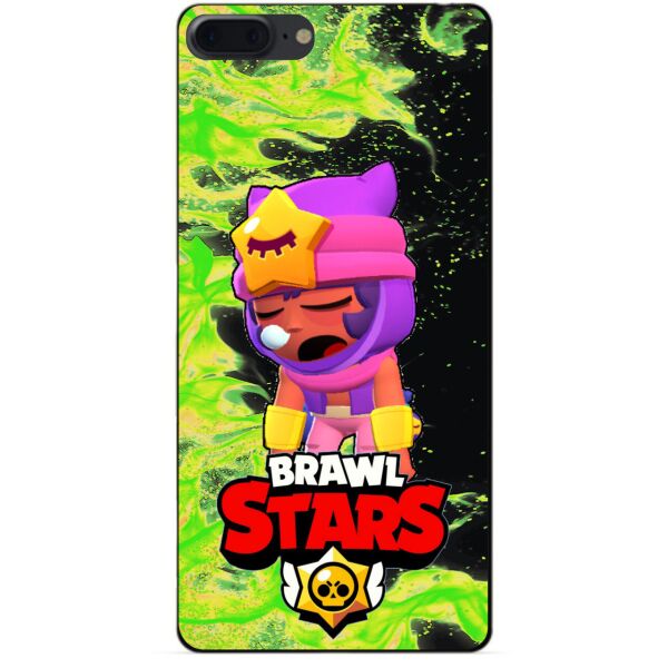 

Силиконовый бампер чехол Candy для Iphone 8 Plus с Героем Brawl Stars Сэнди