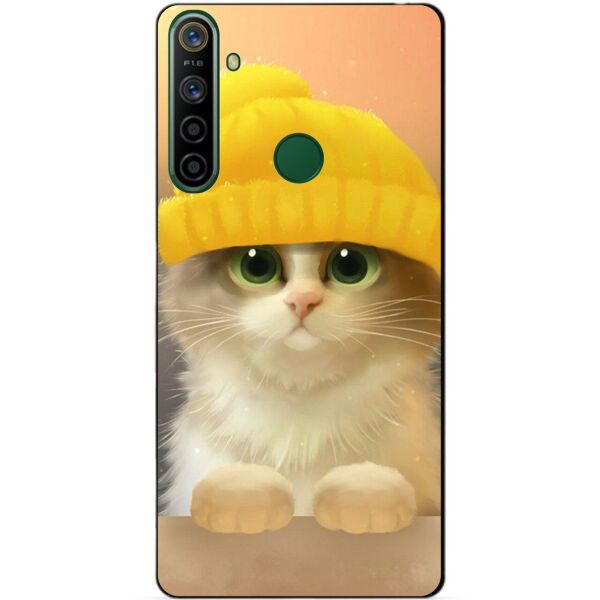 

Силиконовый чехол бампер Candy для Realme 5i с рисунком Котик в шапке