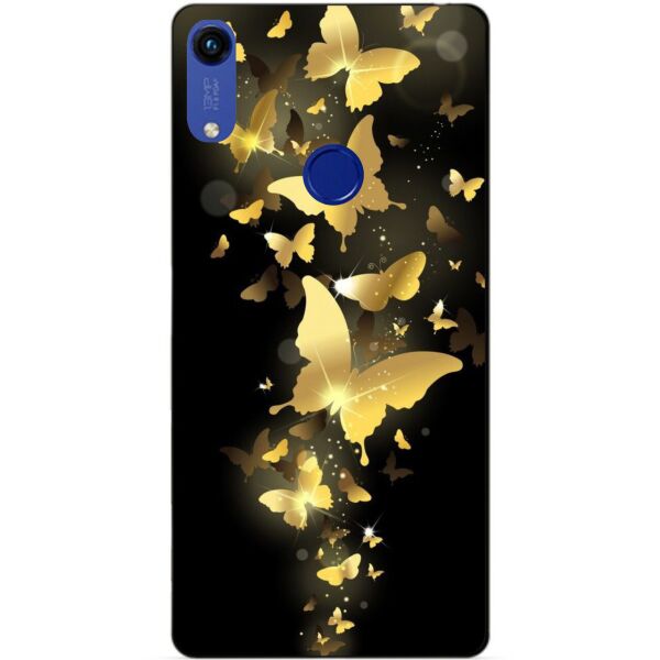 

Чехол силиконовый бампер Candy для Huawei Honor 8a Золотые бабочки