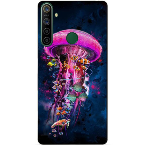 

Силиконовый чехол бампер Candy для Realme 5i с рисунком Медуза