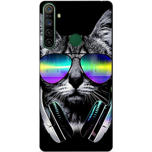 

Силиконовый чехол бампер Candy для Realme 5i с рисунком Музыкальный кот