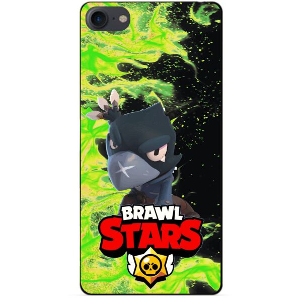 

Силиконовый бампер чехол Candy для Iphone 8 с Героем Brawl Stars Ворон