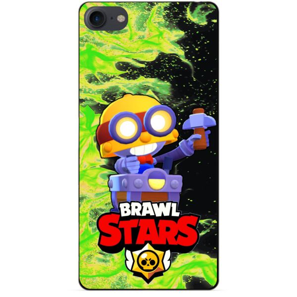 

Силиконовый бампер чехол Candy для Iphone 8 с Героем Brawl Stars Карл