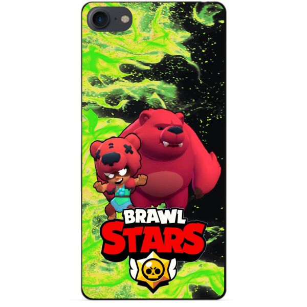 

Силиконовый бампер чехол Candy для Iphone 8 с Героем Brawl Stars Нита Мишка