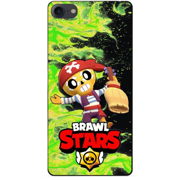 

Силиконовый бампер чехол Candy для Iphone 8 с Героем Brawl Stars Поко пират
