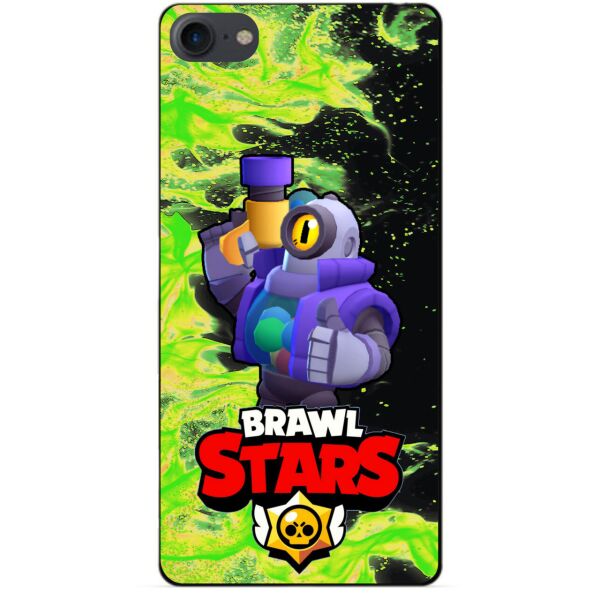 

Силиконовый бампер чехол Candy для Iphone 8 с Героем Brawl Stars Рико