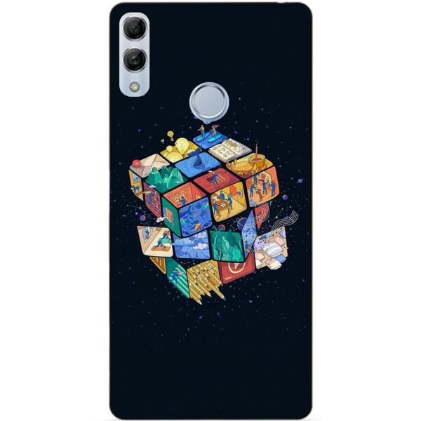 

Силиконовый чехол Candy для Huawei Honor 10 Lite Кубик Рубика