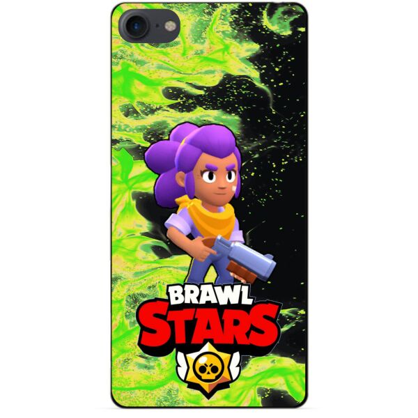 

Силиконовый бампер чехол Candy для Iphone 8 с Героем Brawl Stars Шелли