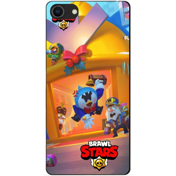 

Силиконовый бампер чехол Candy для Iphone SE 2020 Бравл Старс Веселые каникулы Мистер П.