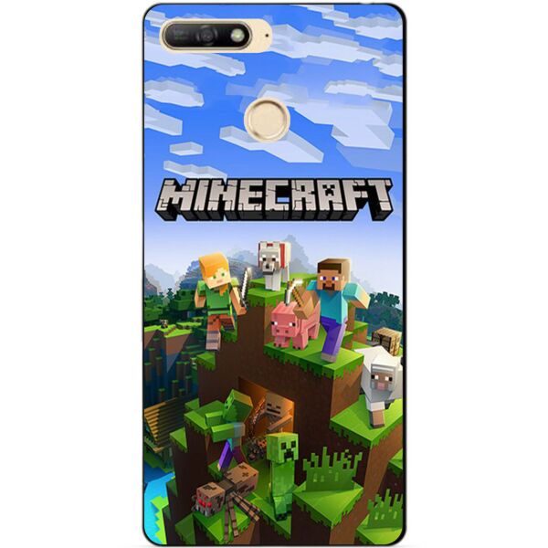

Чехол силиконовый бампер Candy для Huawei Y6 Prime 2018 с рисунком Minecraft