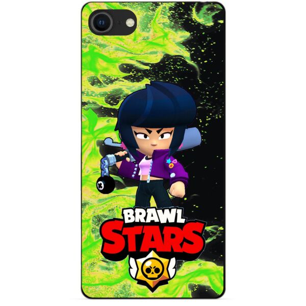 

Силиконовый бампер чехол Candy для Iphone SE 2020 с героем Бравл Старс Биби