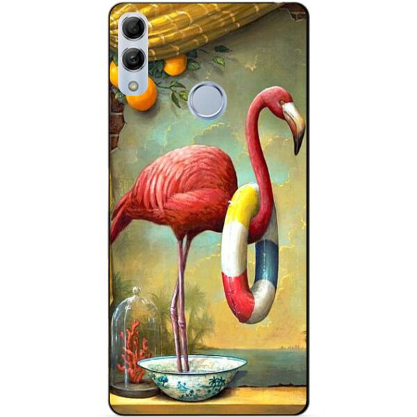

Силиконовый чехол Candy для Huawei Honor 10 Lite с рисунком Розовый фламинго