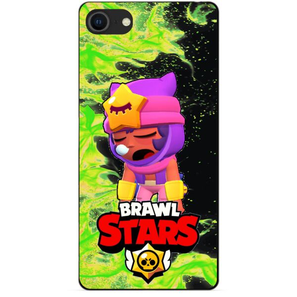

Силиконовый бампер чехол Candy для Iphone SE 2020 с героем Бравл Старс Сэнди