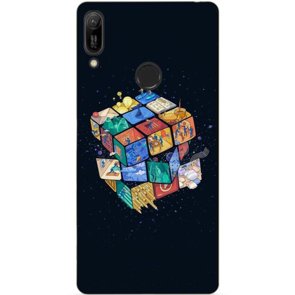 

Чехол силиконовый бампер Candy для Huawei Y6 Pro 2019 Кубик Рубика