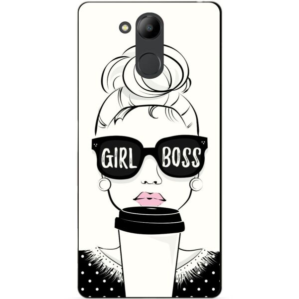 

Силиконовый чехол Candy для Huawei Honor 6с Pro с рисунком Girl Boss