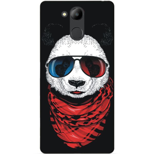 

Силиконовый чехол Candy для Huawei Honor 6с Pro с рисунком Панда в очках