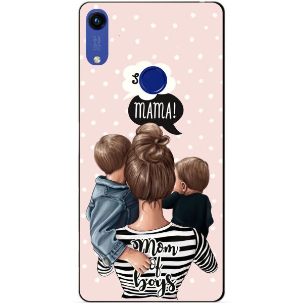 

Силиконовый чехол Candy для Huawei Honor 8a с рисунком Mom of Boys