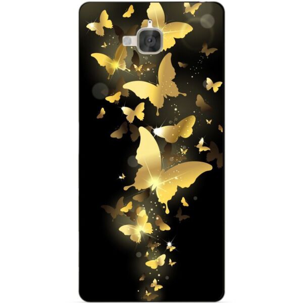 

Чехол силиконовый бампер Candy для Huawei Y6 Pro с рисунком Золотые бабочки