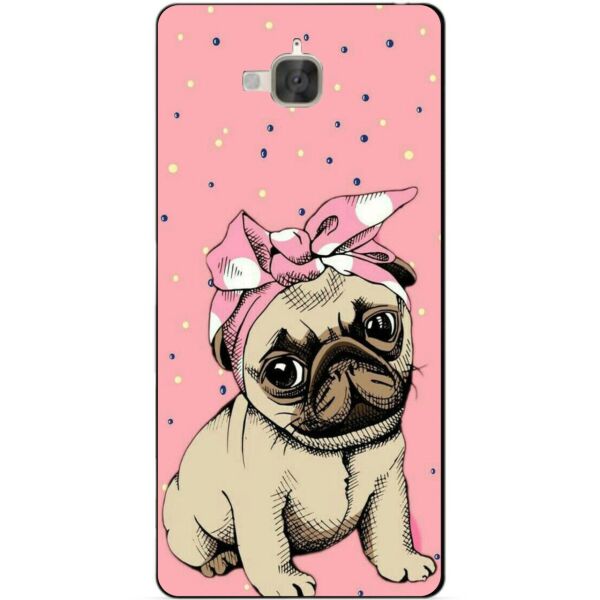 

Чехол силиконовый бампер Candy для Huawei Y6 Pro с рисунком Мопс