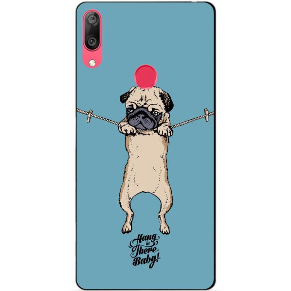 

Чехол силиконовый бампер Candy для Huawei Y7 2019 Мопс