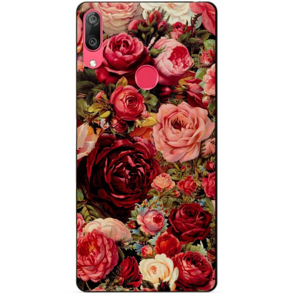 

Чехол силиконовый бампер Candy для Huawei Y7 2019 Розы