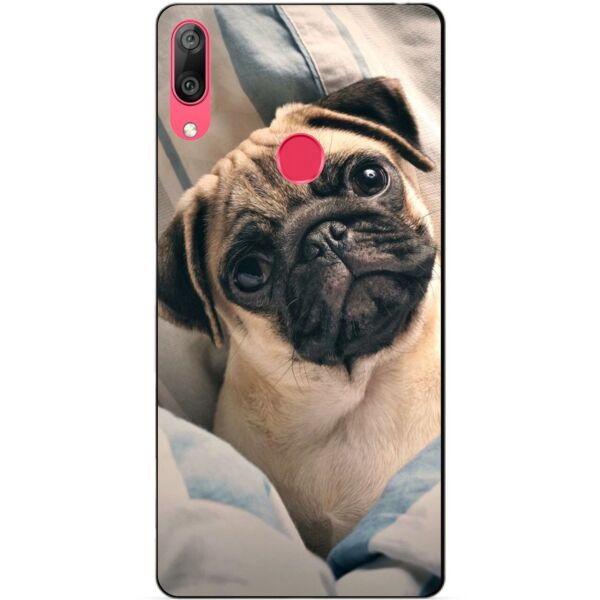 

Чехол силиконовый бампер Candy для Huawei Y7 2019 Фото мопса