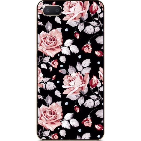 

Чехол силиконовый бампер Candy для Iphone 6 Plus с рисунком Розы на черном фоне