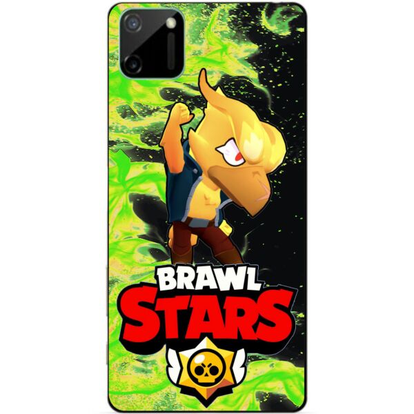 

Силиконовый чехол бампер Candy для Realme C11 с Героем Бравл Старс Ворон Феникс