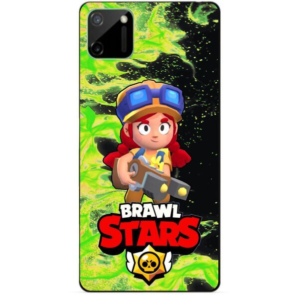 

Силиконовый чехол бампер Candy для Realme C11 с Героем Бравл Старс Джесси