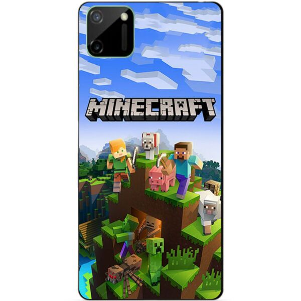 

Силиконовый чехол бампер Candy для Realme C11 с рисунком Minecraft